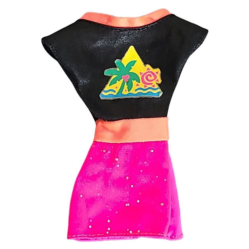 Barbie Size Tropical Faux Two Piece Romper Doll Outfit 11.5 Inch
